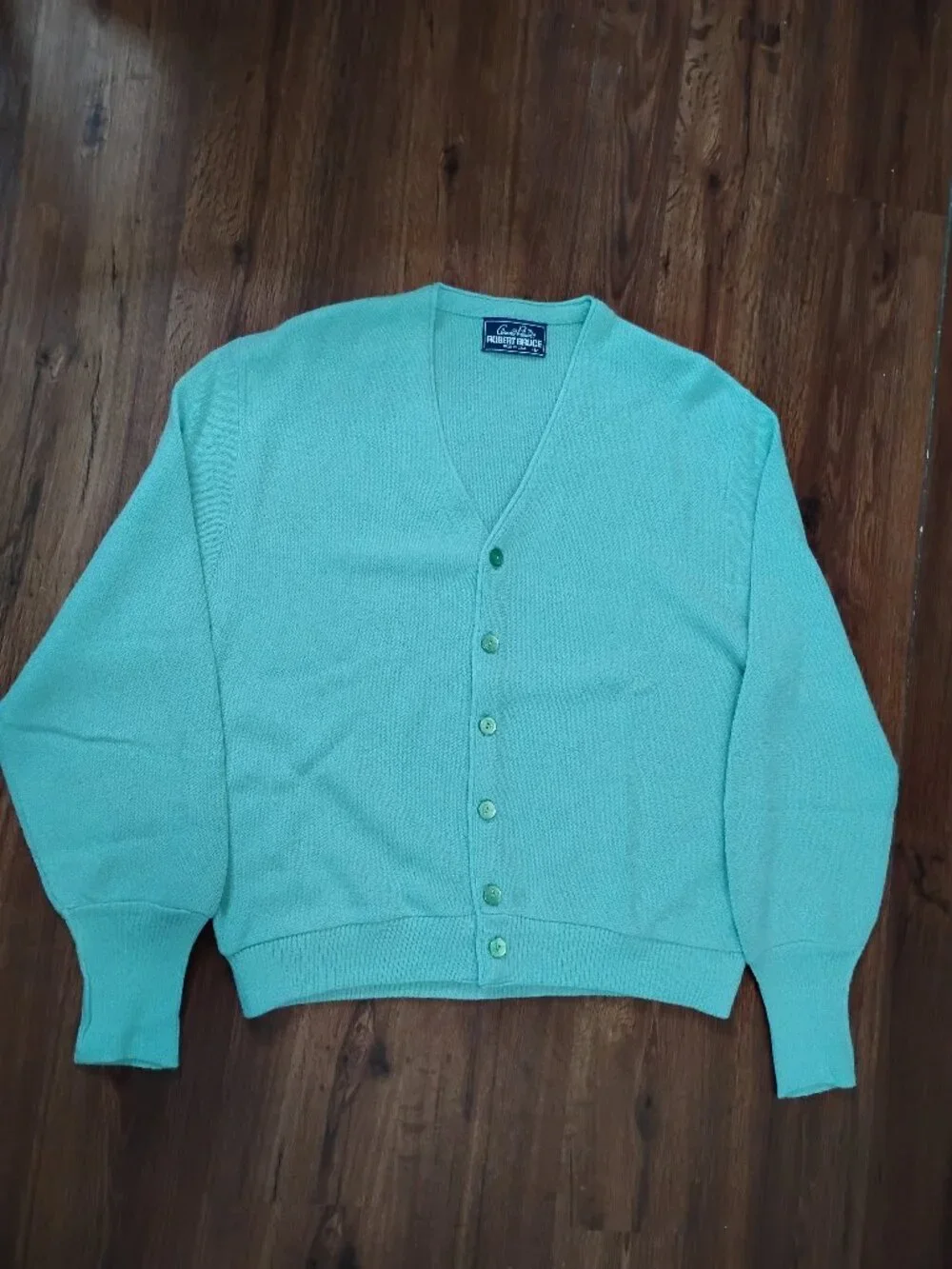 Vintage Arnold Palmer Robert Bruce Wool Cardigan Sweater Mint